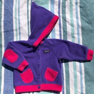 Patagonia infant fleece jacket 12 month size